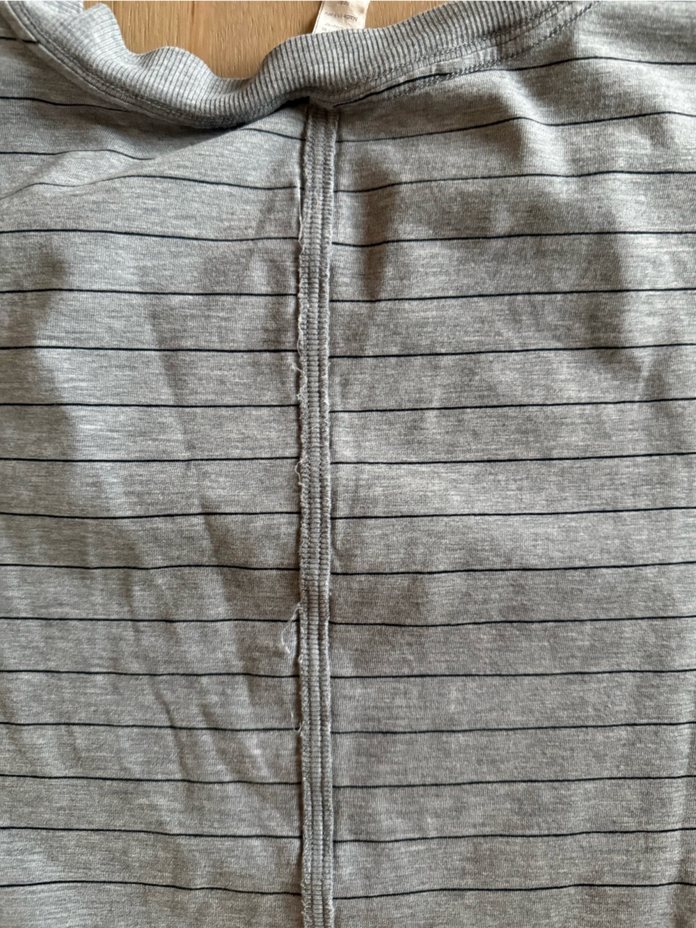 Lululemon all yours Striped Gray Crewneck T-Shirt - Picture 4 of 4
